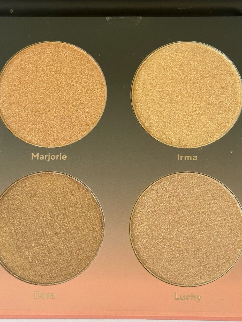 Neutral Shimmer Highlighter Palette – Four Warm Gold Shades - Picture 3 of 5